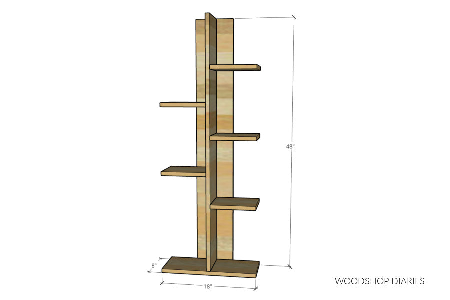 Modern Tiered Wooden Plant Stand – Vertical Floor Display Shelf
