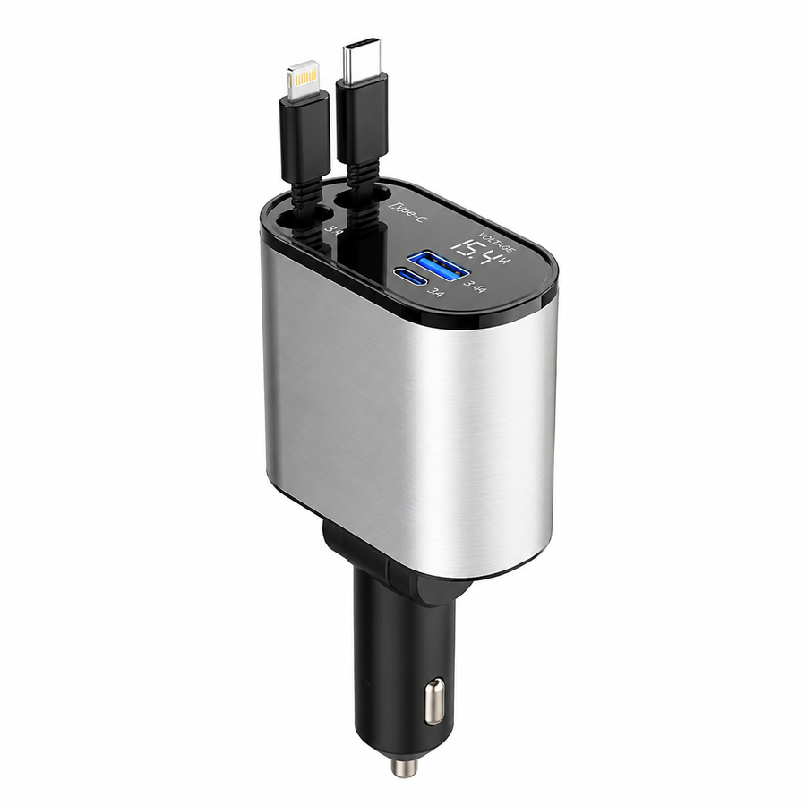4-in-1 Retractable Charging Cable