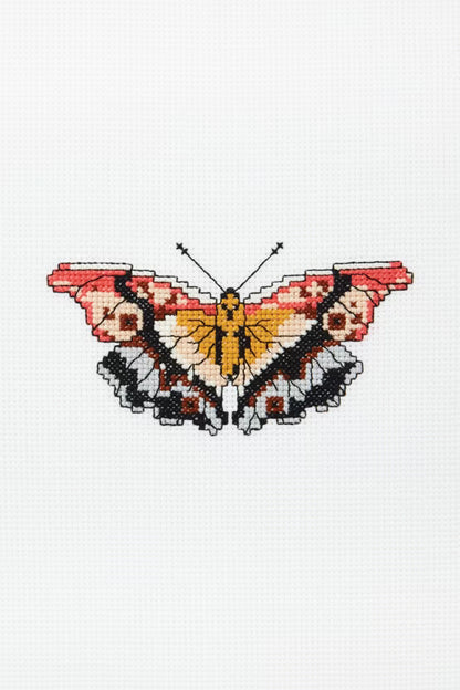 Vibrant Monarch Butterfly Cross Stitch Kit – Complete DIY Embroidery Set