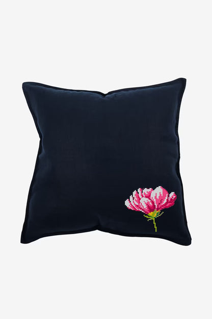 Pink Peony Flower Cross Stitch Pattern Digital Download Botanical Embroidery Hoop Art Instant DIY Craft Modern Floral Decor File
