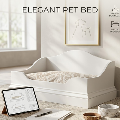 DIY Elegant Pet Bed Woodworking Plans – Instant Digital Download