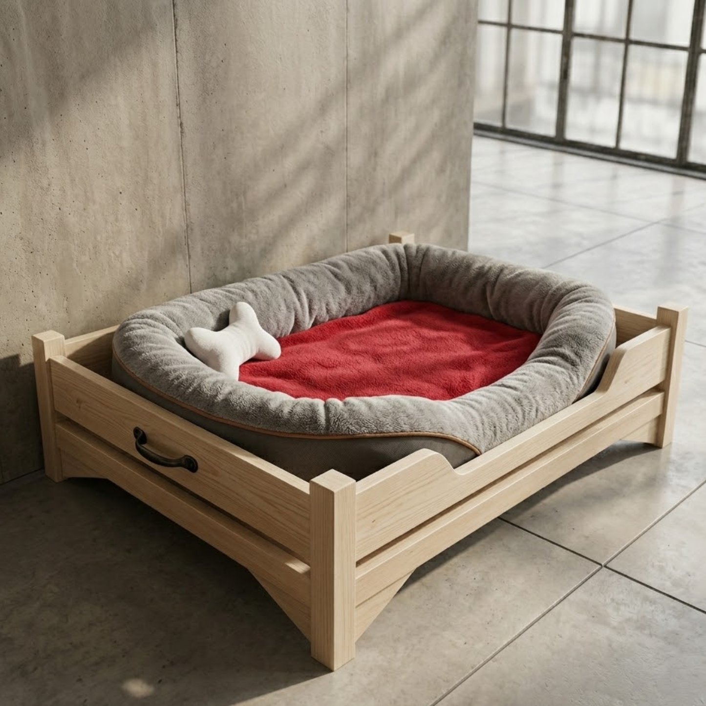 DIY Custom Wooden Dog Bed Frame Plans – Instant Digital Download