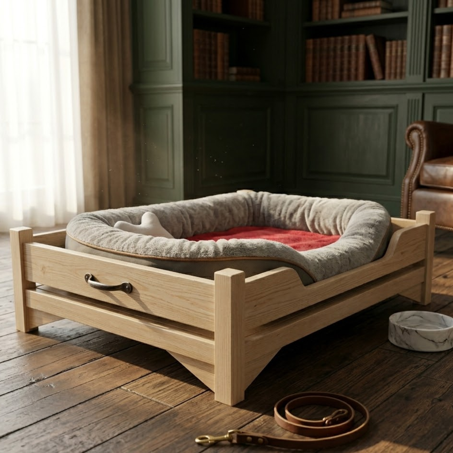 DIY Custom Wooden Dog Bed Frame Plans – Instant Digital Download