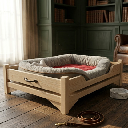 DIY Custom Wooden Dog Bed Frame Plans – Instant Digital Download