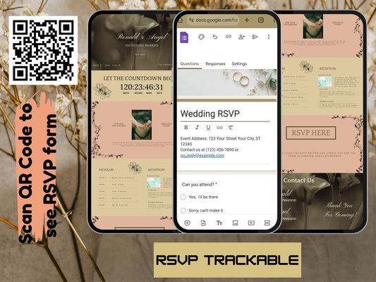 Blush Harmony Wedding Invitation
