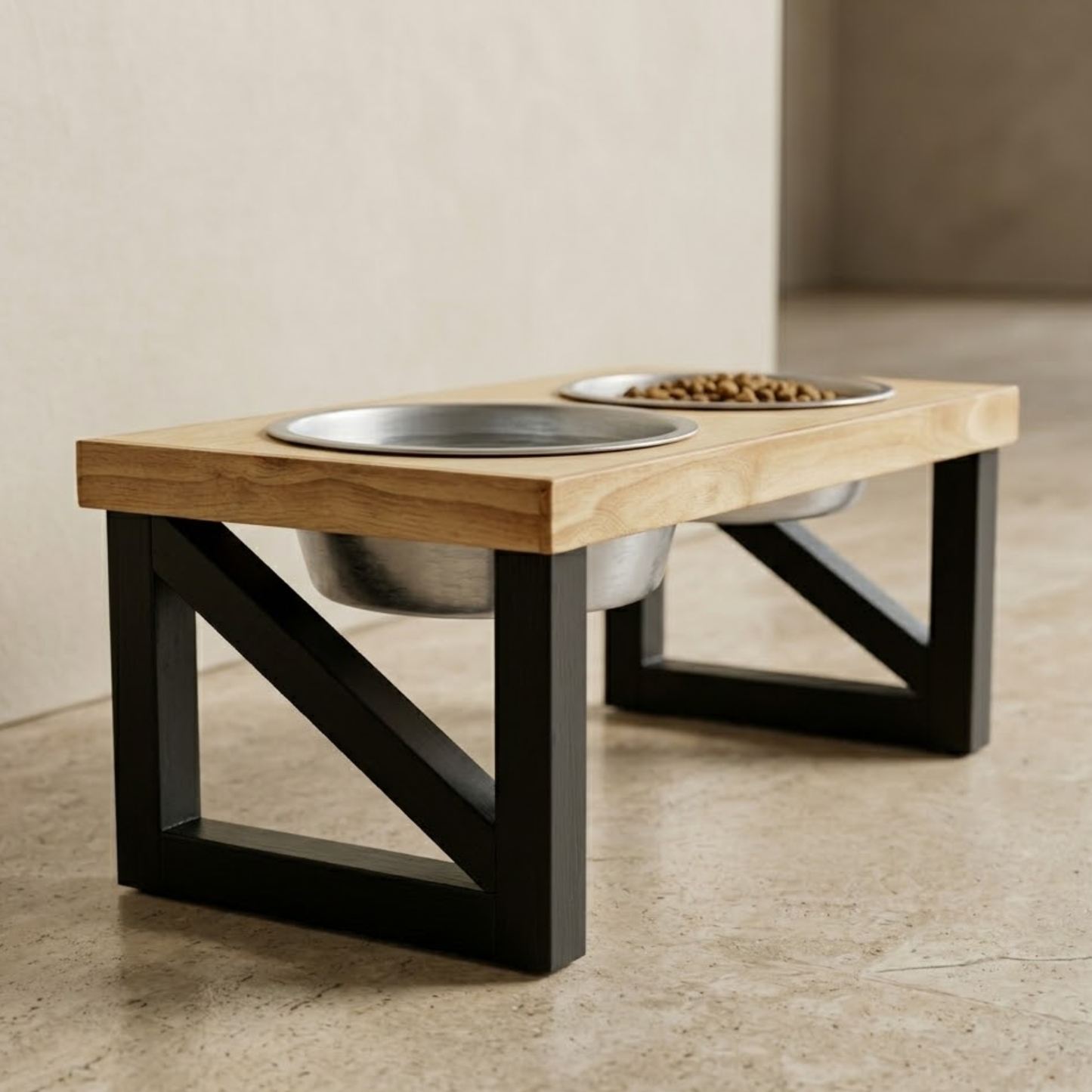 DIY Modern Elevated Doggie Feeding Station Plans – Instant Digital Download
