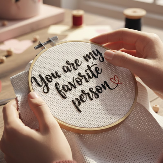 Favorite Person Cross Stitch Pattern – Digital PDF Download