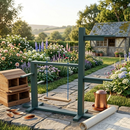 DIY Outdoor Chicken Roost & Swing Woodworking Plans – Instant Digital Download