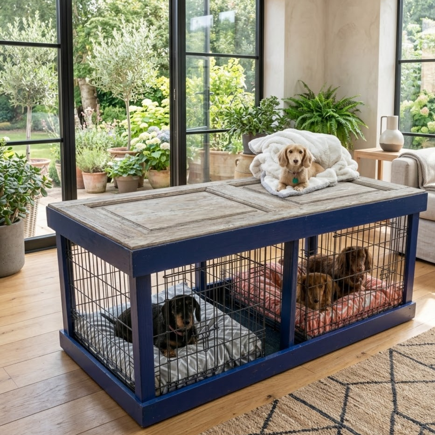 DIY Antique Door Dog Kennel Cover Plans – Instant Digital Download