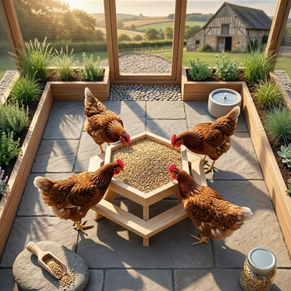 DIY Hexagon Chicken Feeder Picnic Table Plans – Instant Digital Download