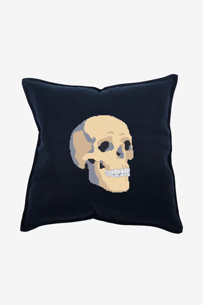 Gothic Skull Cross Stitch Pattern Digital Download Human Anatomy Embroidery Hoop Art Instant DIY Craft Spooky Halloween Decor
