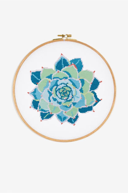 Shoot For The Moon Cross Stitch PDF Pattern Instant Download Celestial Quote Embroidery Modern DIY Craft File Magic Star Wreath