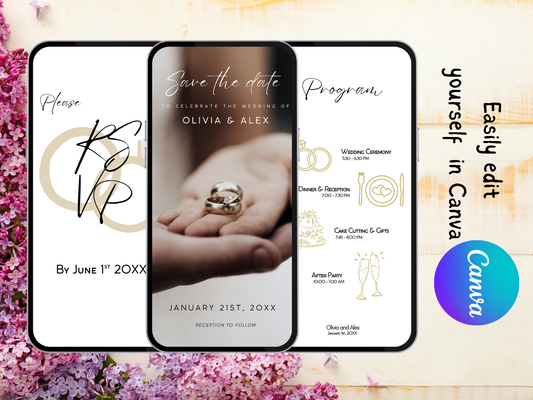 Blush Elegance Wedding Invitation