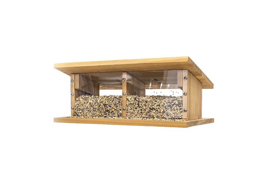Handcrafted Modern Wooden Window Bird Feeder – Nature-View Birding Station