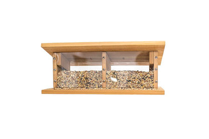 Handcrafted Modern Wooden Window Bird Feeder – Nature-View Birding Station
