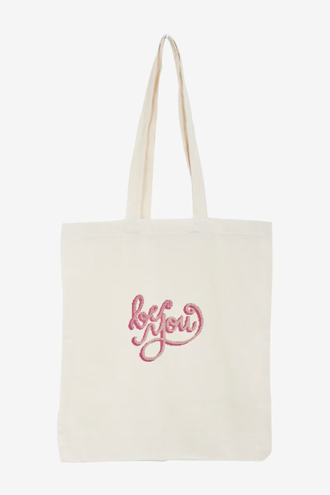 Be You" Pink Cursive Cross Stitch Pattern Digital Download Motivational Quote Embroidery Instant DIY Craft File