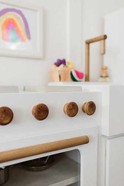 Handcrafted Modern Wooden Play Kitchen – Heirloom-Quality Kids' Kitchenette