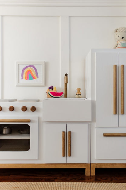 Handcrafted Modern Wooden Play Kitchen – Heirloom-Quality Kids' Kitchenette