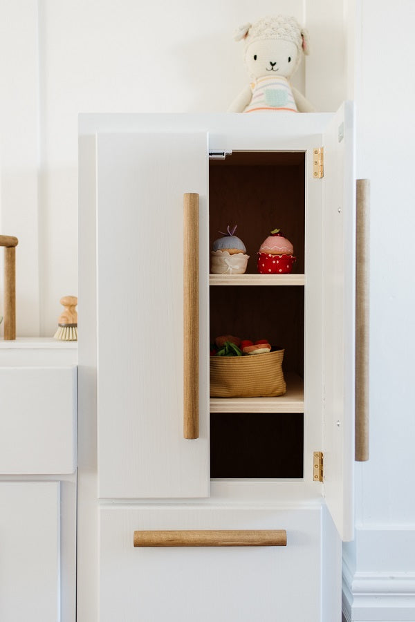 Handcrafted Modern Wooden Play Kitchen – Heirloom-Quality Kids' Kitchenette