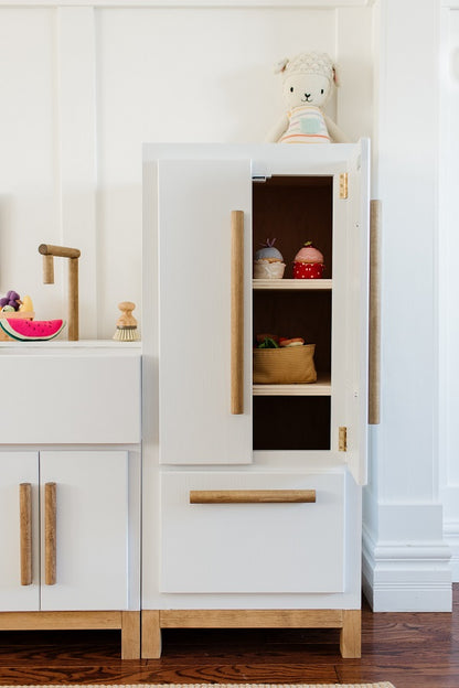 Handcrafted Modern Wooden Play Kitchen – Heirloom-Quality Kids' Kitchenette