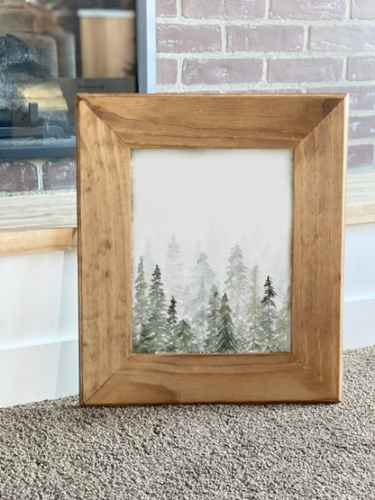 Handcrafted Rustic Wooden Picture Frame – Solid Wood Artisan Frame