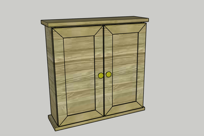Handcrafted Wooden Dartboard Cabinet – Premium Wall-Mounted Game Storage