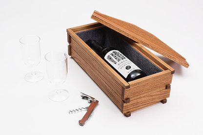 Handcrafted Wooden Wine Gift Box – Premium Artisan Keepsake Box