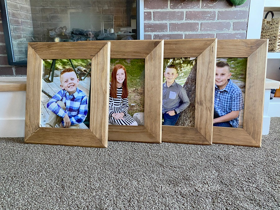 Handcrafted Rustic Wooden Picture Frame – Solid Wood Artisan Frame