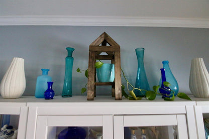 Handcrafted Modern A-Frame Wooden Decorative Lantern