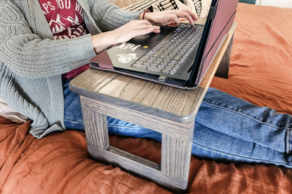 Handcrafted Wooden Laptop Bed Tray – Ergonomic Portable Workstation