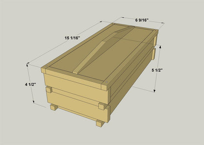 Handcrafted Wooden Wine Gift Box – Premium Artisan Keepsake Box