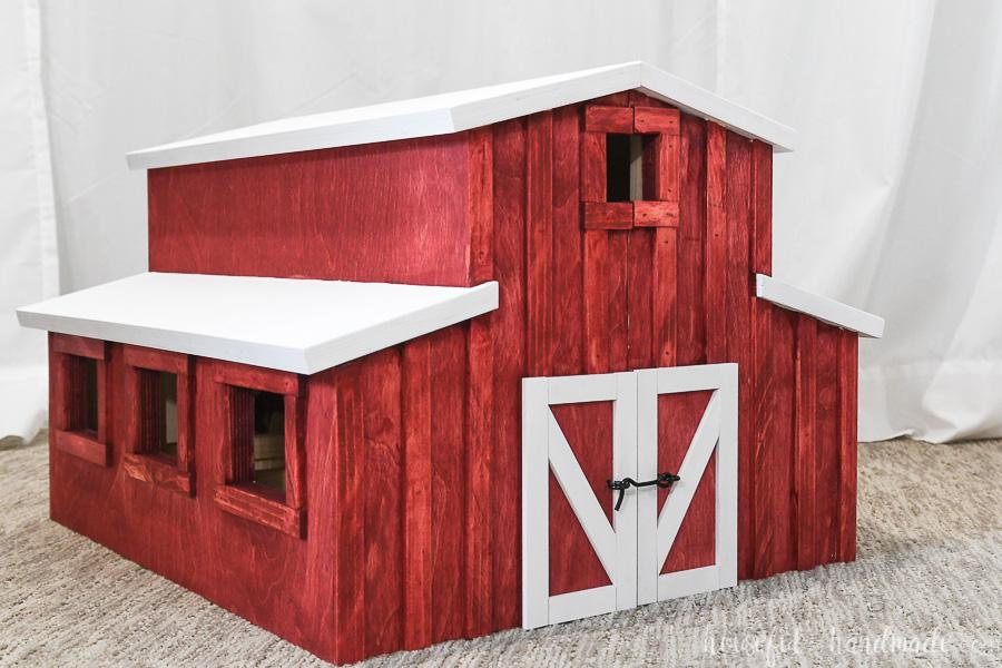 Handcrafted Wooden Toy Barn – Heirloom-Quality Dollhouse & Farm Playset