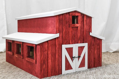 Handcrafted Wooden Toy Barn – Heirloom-Quality Dollhouse & Farm Playset