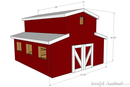 Handcrafted Wooden Toy Barn – Heirloom-Quality Dollhouse & Farm Playset