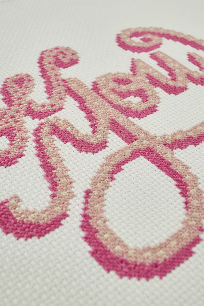 Be You" Pink Cursive Cross Stitch Pattern Digital Download Motivational Quote Embroidery Instant DIY Craft File