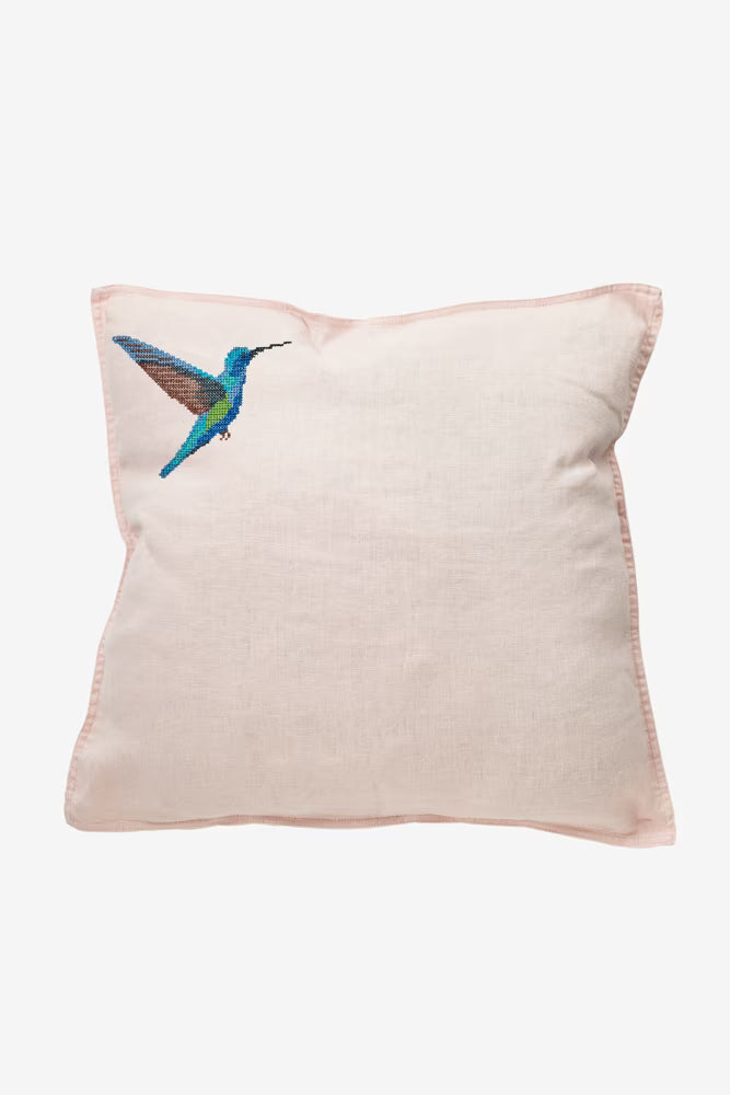 Blue Hummingbird Cross Stitch Pattern Digital Download Bird Embroidery Hoop Art Instant DIY Craft Modern Nature Decor