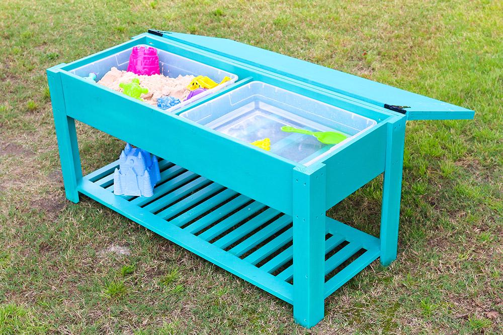 Handcrafted Wooden Kids' Activity & Chalkboard Play Table