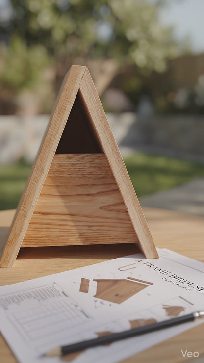 DIY Modern A-Frame Birdhouse Woodworking Plans – Instant Digital Download