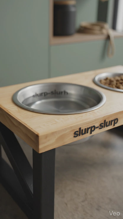 DIY Modern Elevated Doggie Feeding Station Plans – Instant Digital Download
