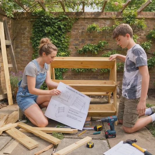 3-Tier Vertical Garden Planter DIY Build Plans - PDF Digital Download