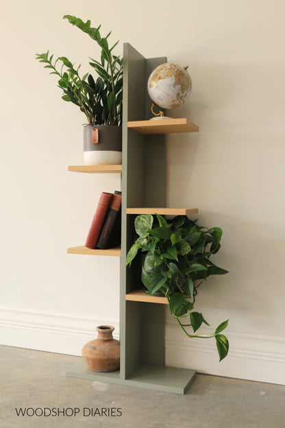 Modern Tiered Wooden Plant Stand – Vertical Floor Display Shelf