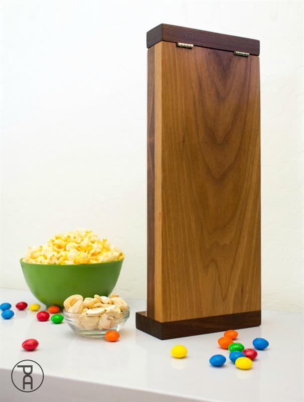 Handcrafted Wooden Candy Dispenser – Desktop Gumball Machine & Treat Station